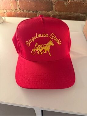 Siegelman Stable Red and Yellow Trucker Hat